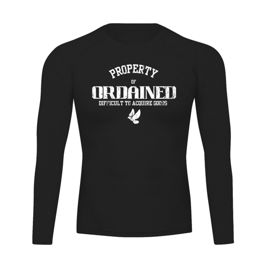 the "Ordained athleticx" workout shirt